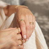 Jeberg Jewellery - Forgyldt "I AM GOLD" rustik ring - Model: 60620