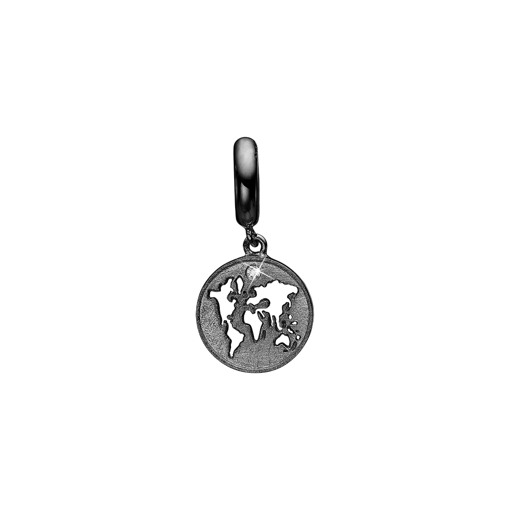 Køb Christina Jewelry & Watches - The World, black ruth silver - Model: 610-B86 hos Guldsmed Smeds