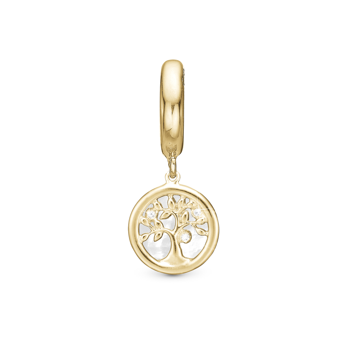 Christina Tree of Life perlemor charm i forgyldt sølv – model 610-G105