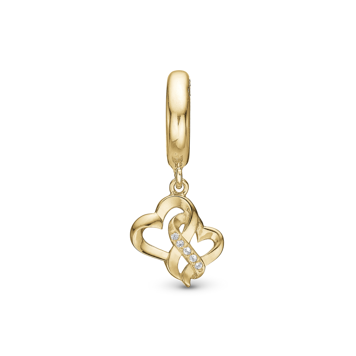 Christina "Mother Child True Love" charm i forgyldt sølv – model 610-G108