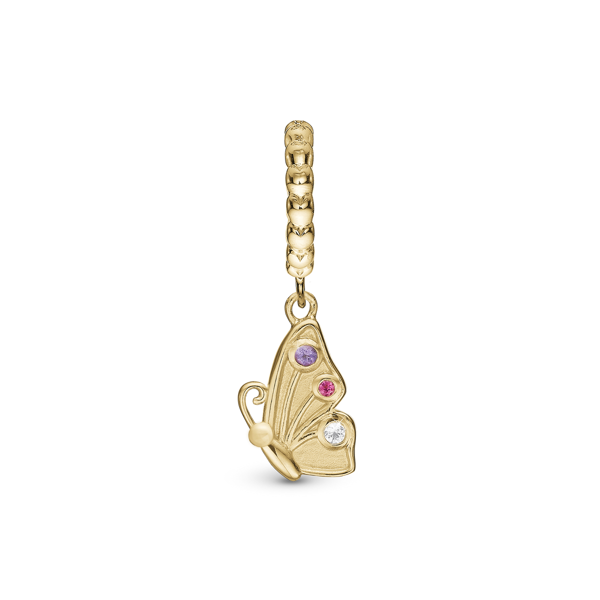 Christina "Butterfly Friend" charm i forgyldt sølv – model 610-G114 – billede 2