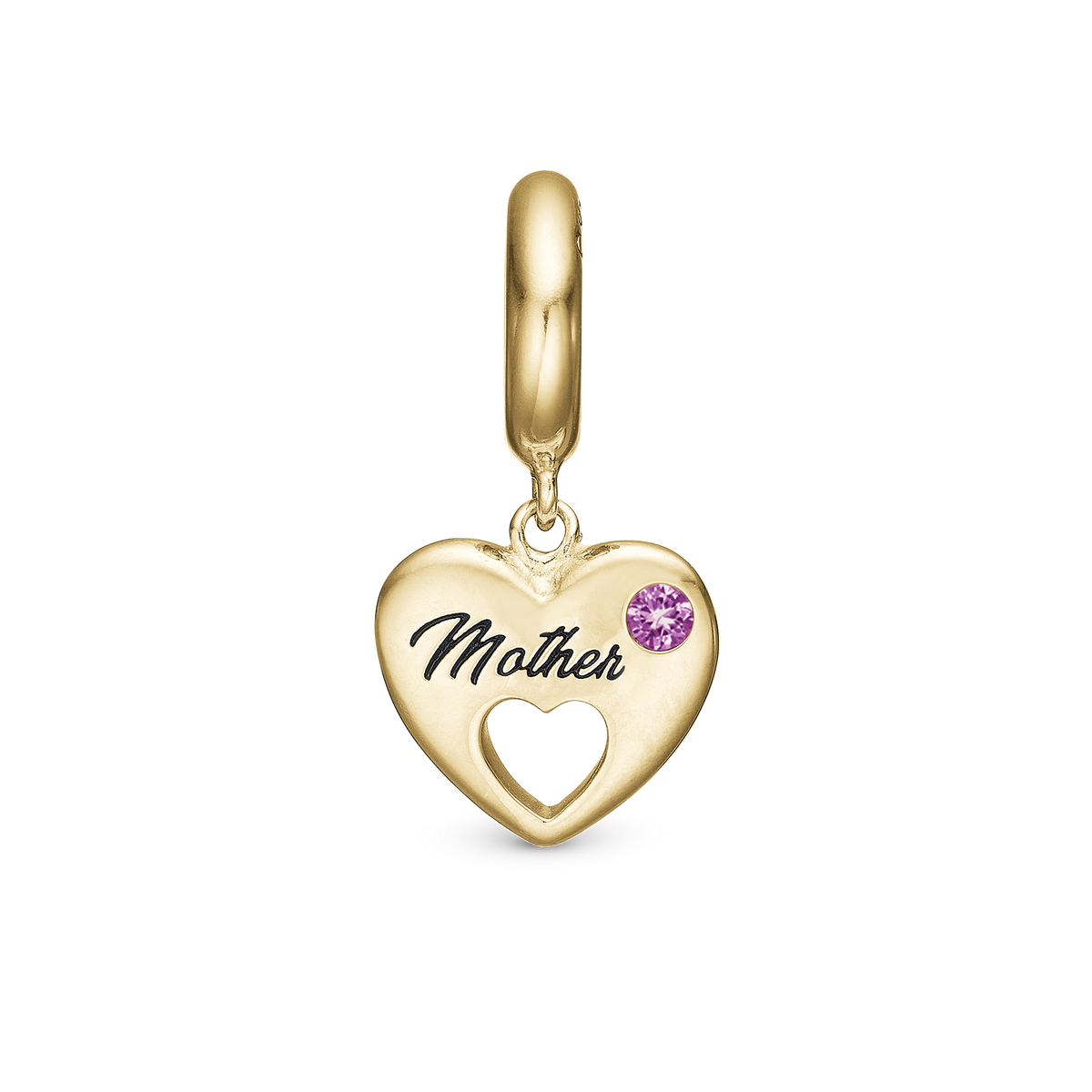 Christina "Mother" charm i forgyldt sølv – model 610-G115