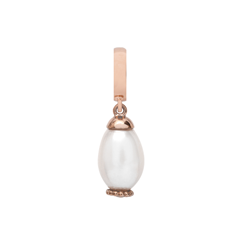Køb Christina Collect Charm - White Pearl Drop rose gold plated - Modelnr: 610-R08WHITE hos Guldsmed Smeds
