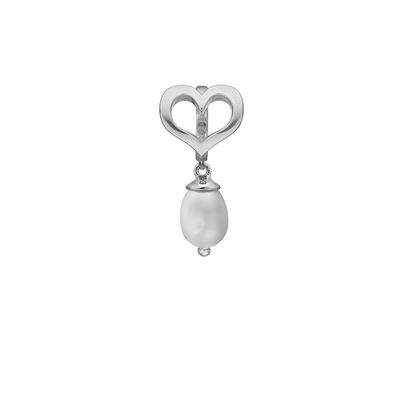 Christina Jewelry - Charm, sølv til læderarmbånd 6 mm "True Pearl" - Model: 610-S107