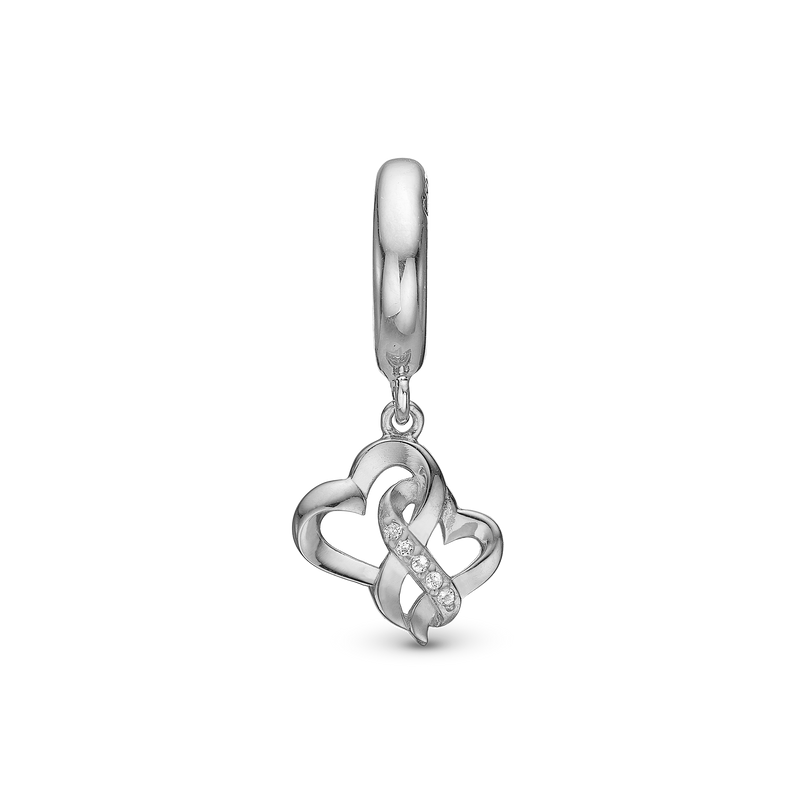 Christina Jewelry - Charm, sølv til læderarmbånd 6 mm "Mother Child True Love" - Model: 610-S108