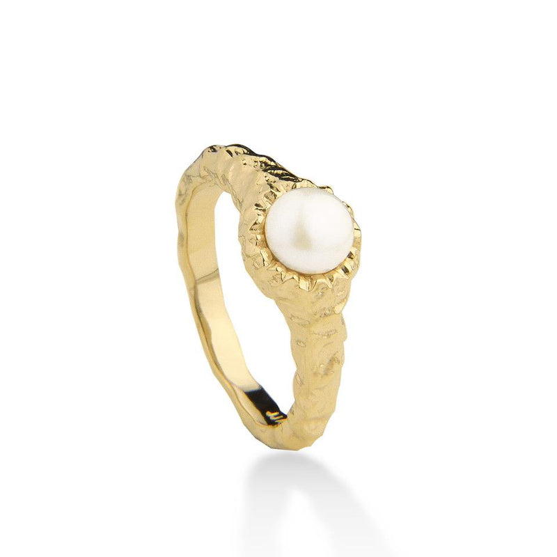 Jeberg Jewellery - Forgyldt, I AM GOLD pearl - Ring - Model: 61000