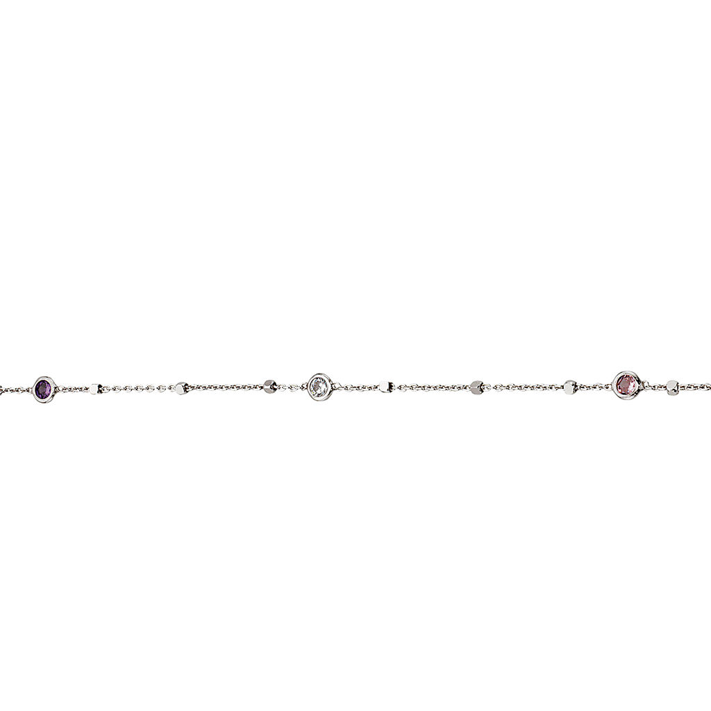 Køb Scrouples - Armbånd sølv rhodineret, farvede sten - Model nr.: 610832 hos Guldsmed Smeds