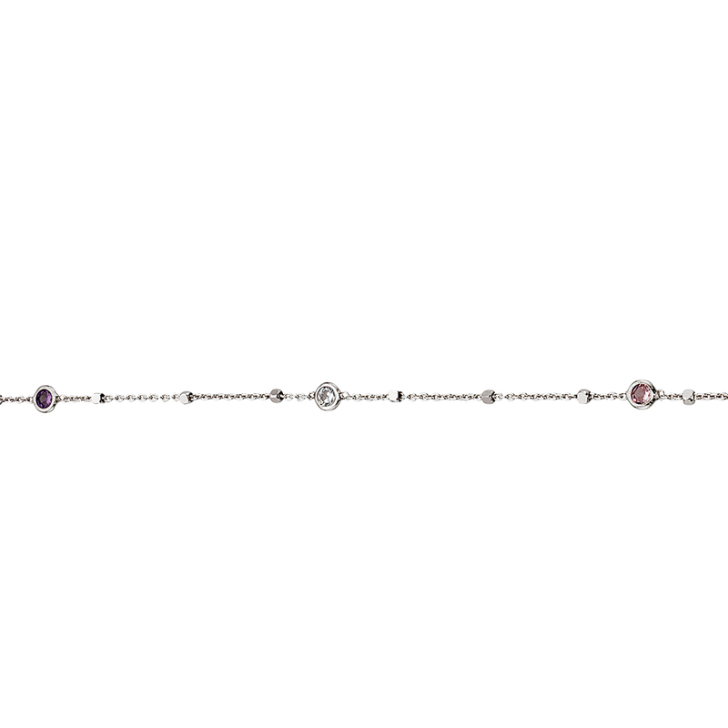 Køb Scrouples - Armbånd sølv rhodineret, farvede sten - Model nr.: 610832 hos Guldsmed Smeds