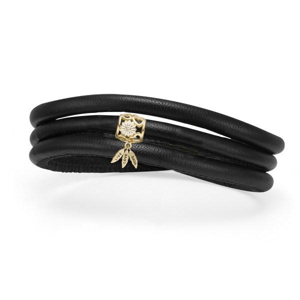 Christina design jule kampagne læderarmbånd med charm