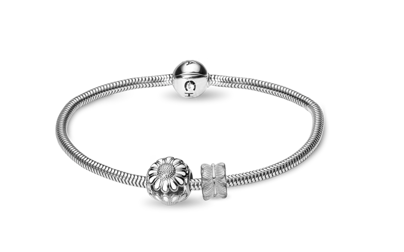 Køb Christina jewelry & watches - Beads Armbånd kampagne, sølv, 17 cm - Modelnr.: 615-17S-Marguerite hos Guldsmed Smeds