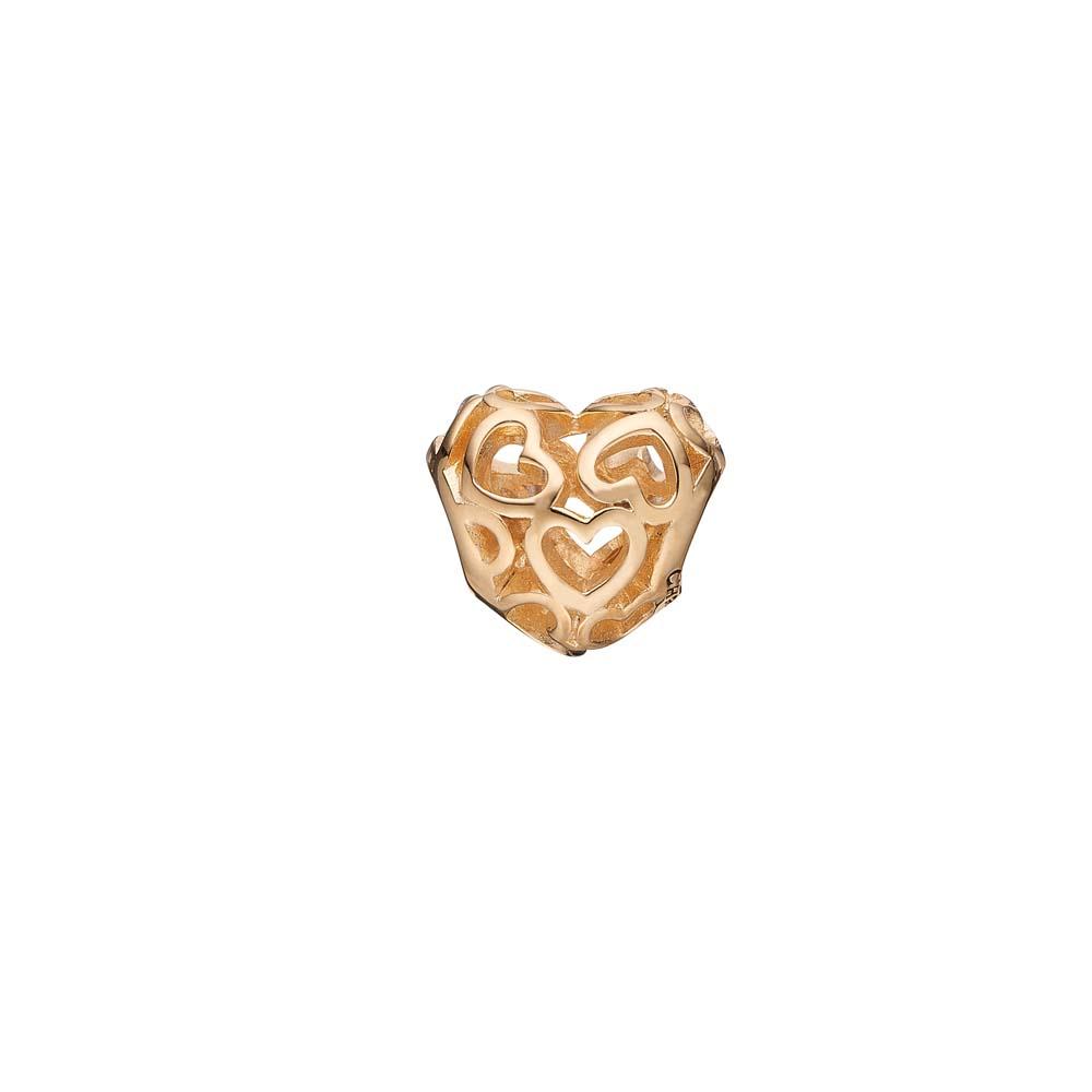 Køb Christina jewelry & watches - Heart Beat Love, forgyldt sølv - Modelnr.: 623-G01 hos Guldsmed Smeds