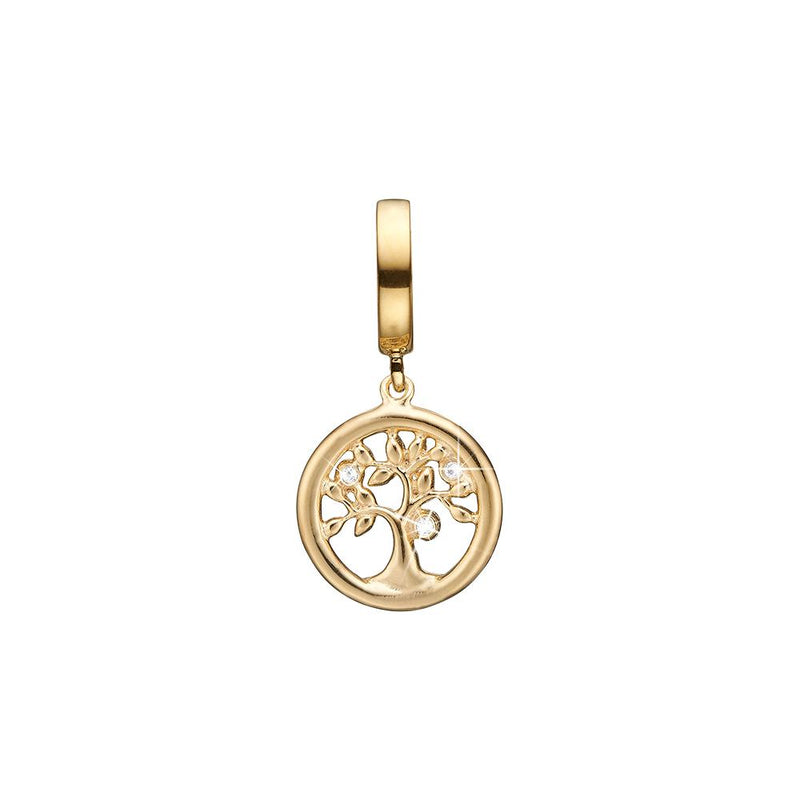 Køb Christina Jewelry & Watches - Topaz Tree of Life, goldpl silver charm - Model: 623-G176 hos Guldsmed Smeds