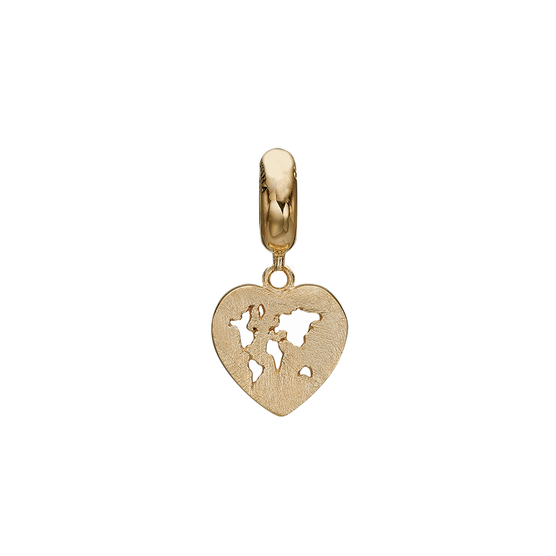 Køb Christina jewelry & watches - World Heart, forgyldt sølv - Modelnr: 623-G215 hos Guldsmed Smeds