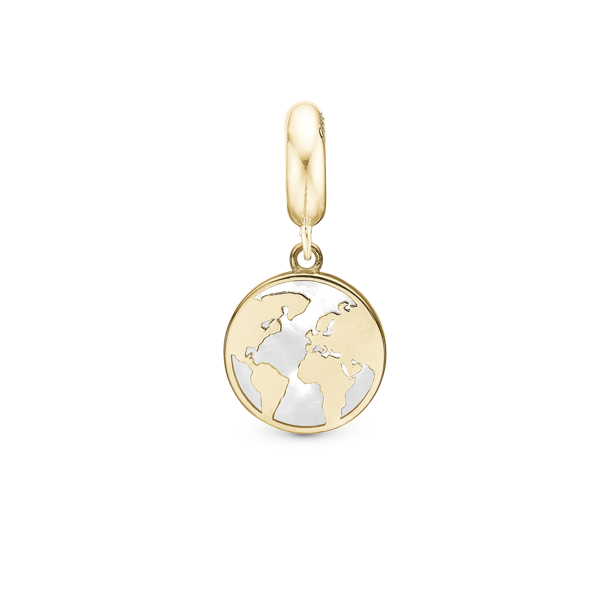Christina The World perlemor hænger-charm 4 mm i forgyldt sølv – model 623-G283