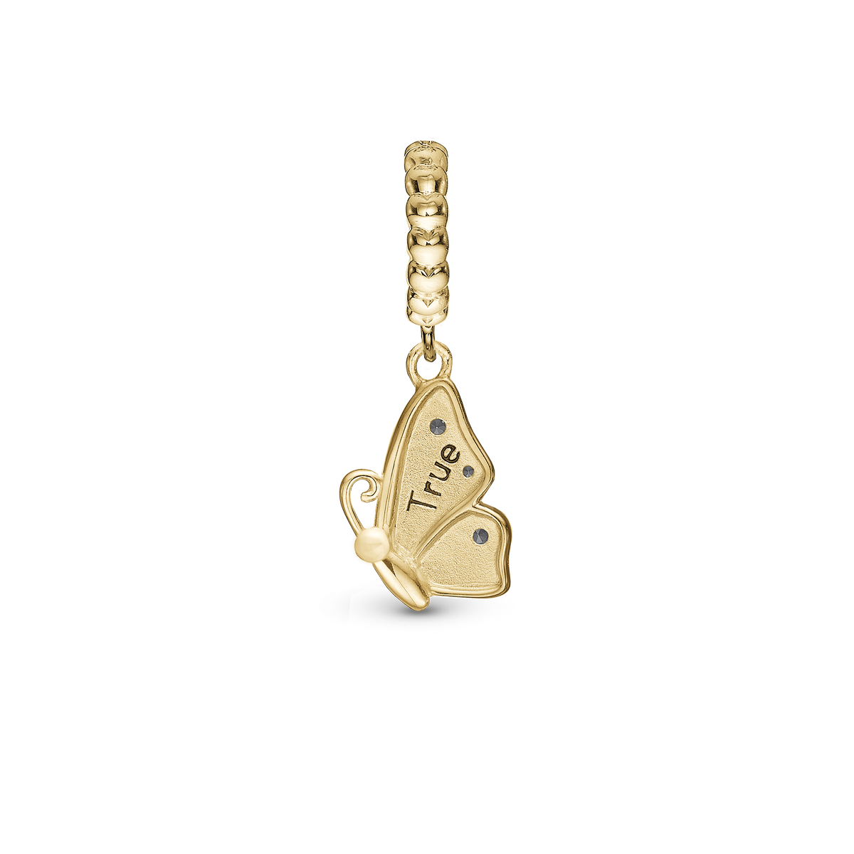 Christina Butterfly True hænger-charm 4 mm i forgyldt sølv – model 623-G290