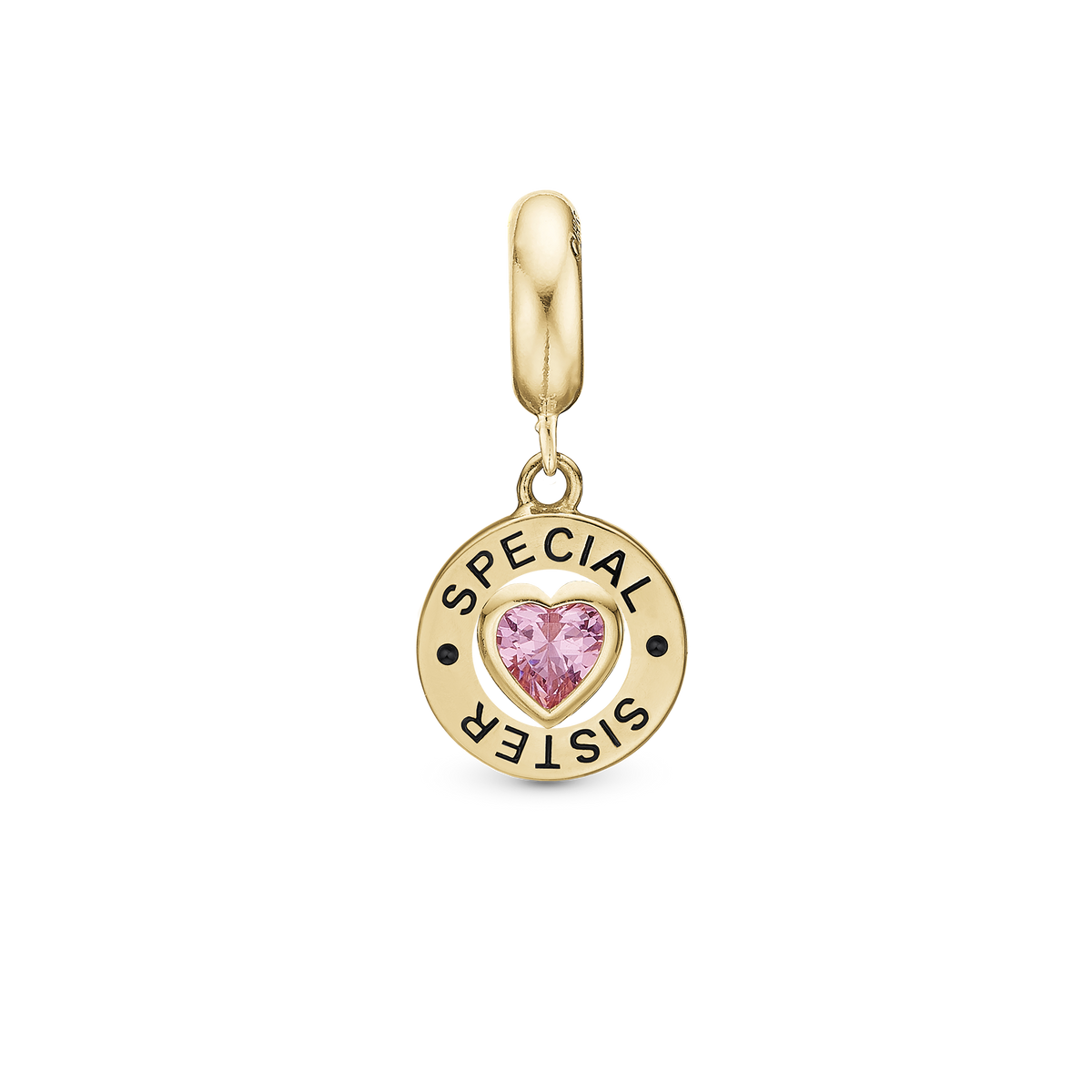Christina Special Sister charm 4 mm i forgyldt sølv – model 623-G294