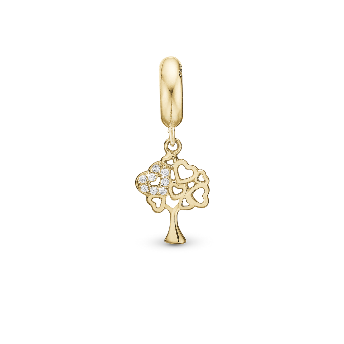 Christina Tree of Hearts hænger-charm 4 mm i forgyldt sølv – model 623-G296