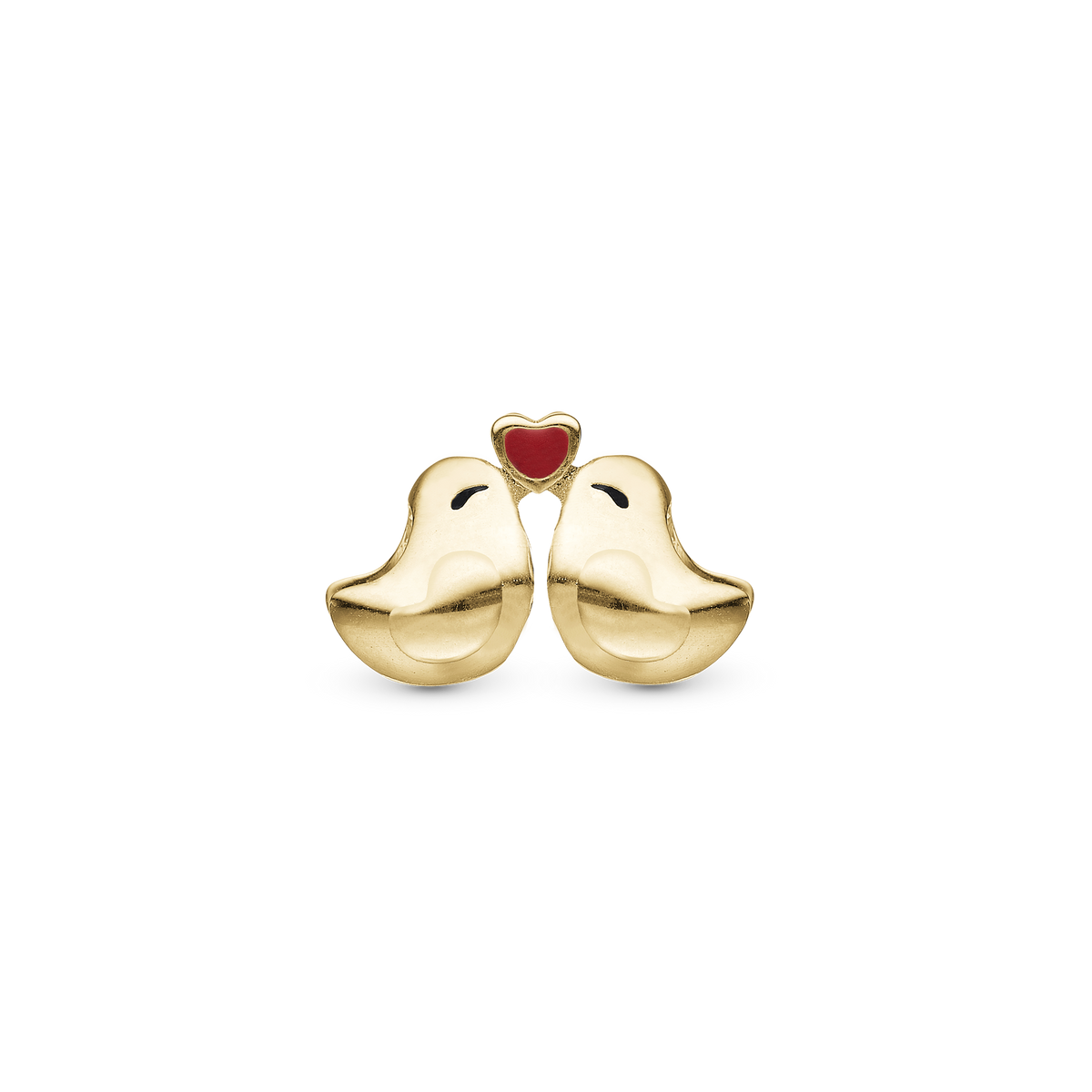 Christina Love Birds charm 4 mm i forgyldt sølv – model 623-G300