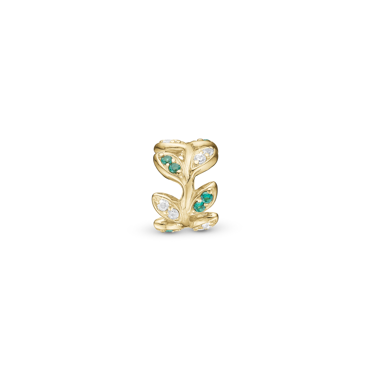 Christina Colourful Leaves charm 4 mm i forgyldt sølv – model 623-G307