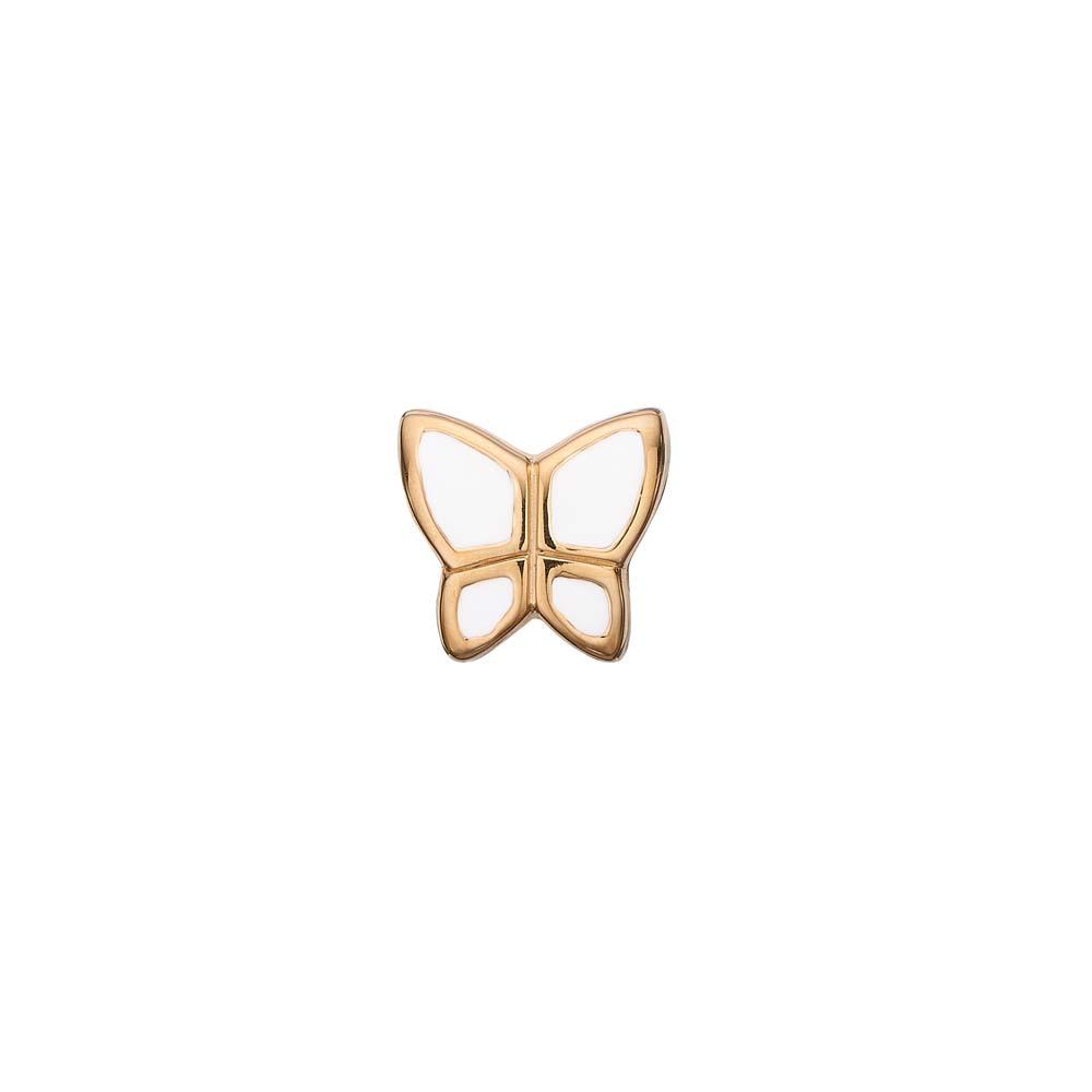 Køb Christina jewelry & watches - Butterfly white, forgyldt sølv - Modelnr.: 623-G41-white hos Guldsmed Smeds