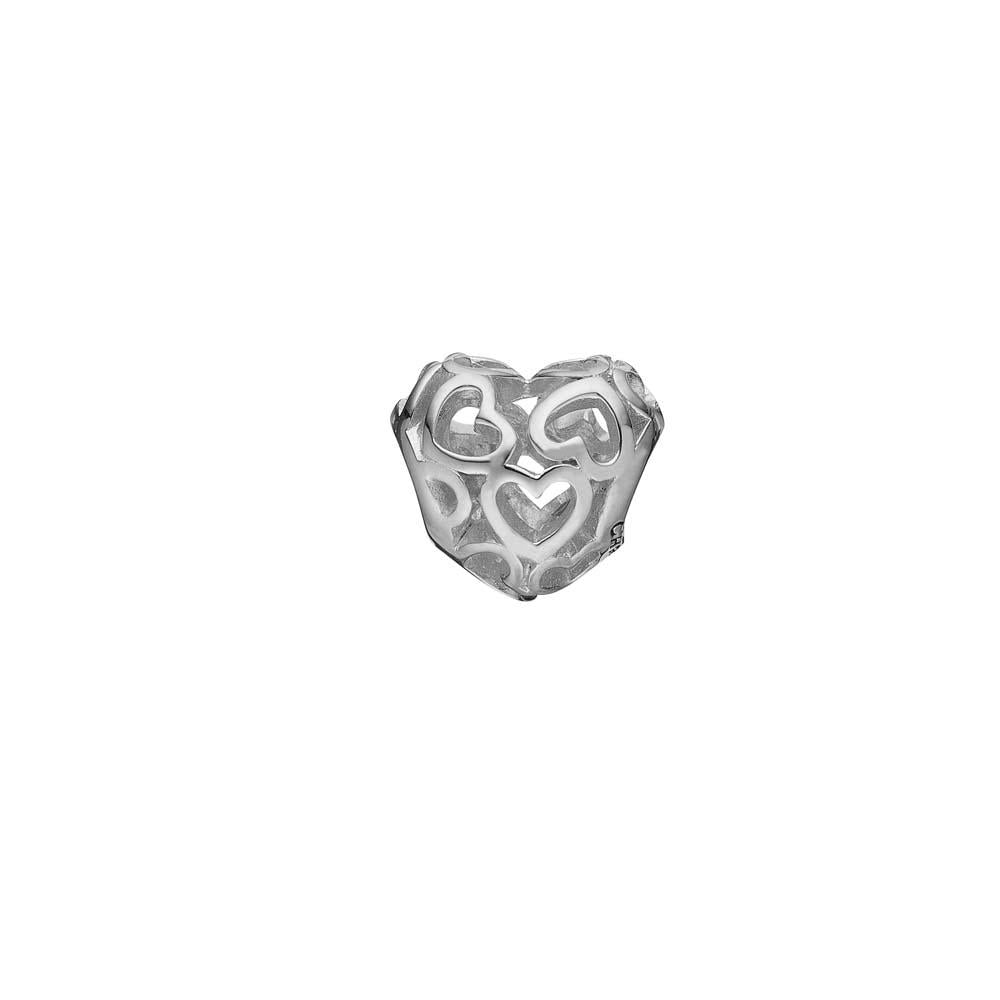 Køb Christina jewelry & watches - Charm, Heart Beat Love, sølv - Modelnr.: 623-S01 hos Guldsmed Smeds