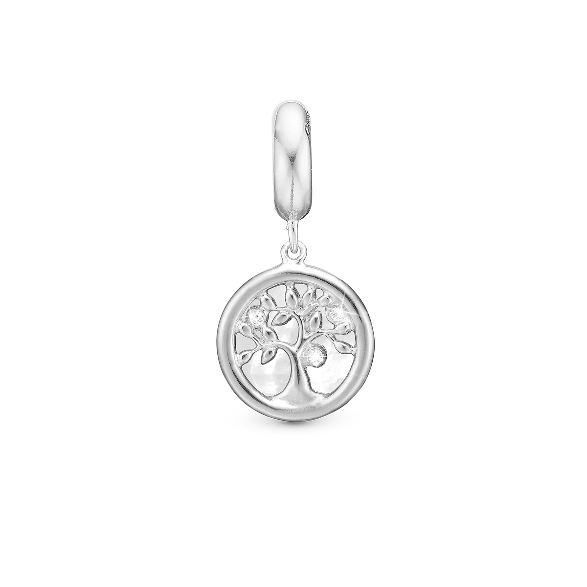 Christina Tree of Life perlemor hænger-charm 4 mm i sølv – model 623-S282
