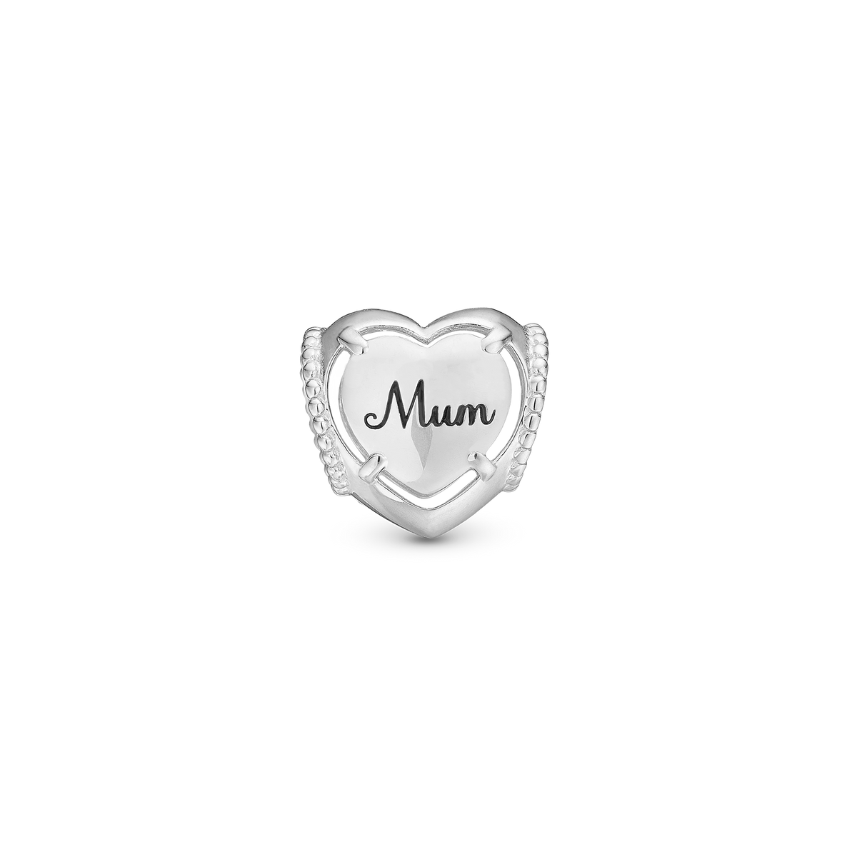 Christina Mum I Love You charm 4 mm i sølv – model 623-S310MUM