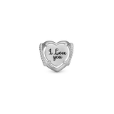 Christina Jewelry - Mum I Love You, sølv charm (til sølvarmbånd) - Model: 623-S310Mum