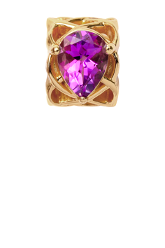 Køb Christina jewelry & watches - Pear Amethyst, gold - Modelnr.: 630-G07Amethystp hos Guldsmed Smeds