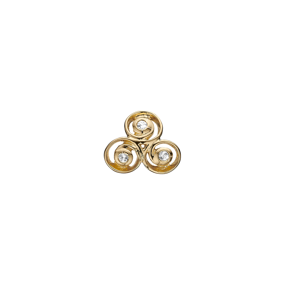 Køb Christina Jewelry & Watches - Triple Spiral, goldpl silver - Model: 630-G189 hos Guldsmed Smeds