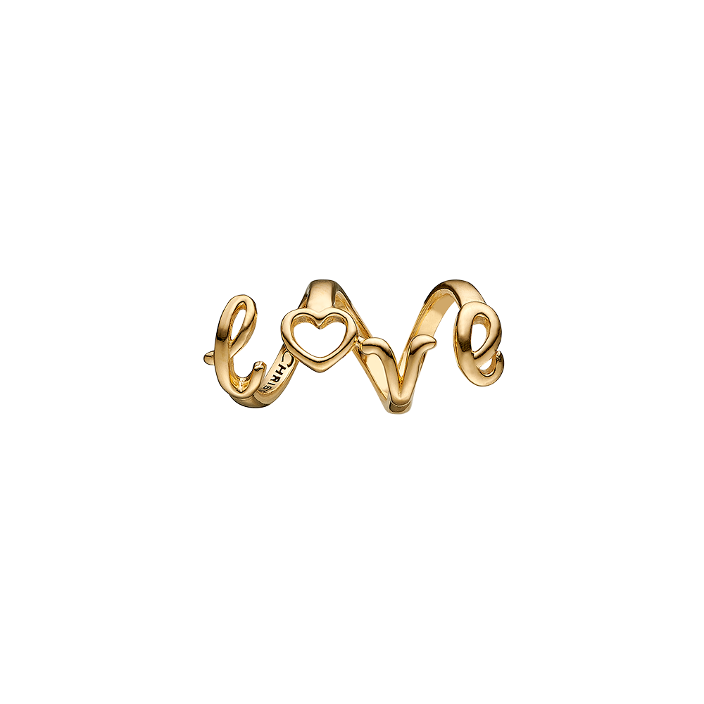 Køb Christina jewelry & watches - Love Spelling, forgyldt sølv - Modelnr: 630-G195 hos Guldsmed Smeds