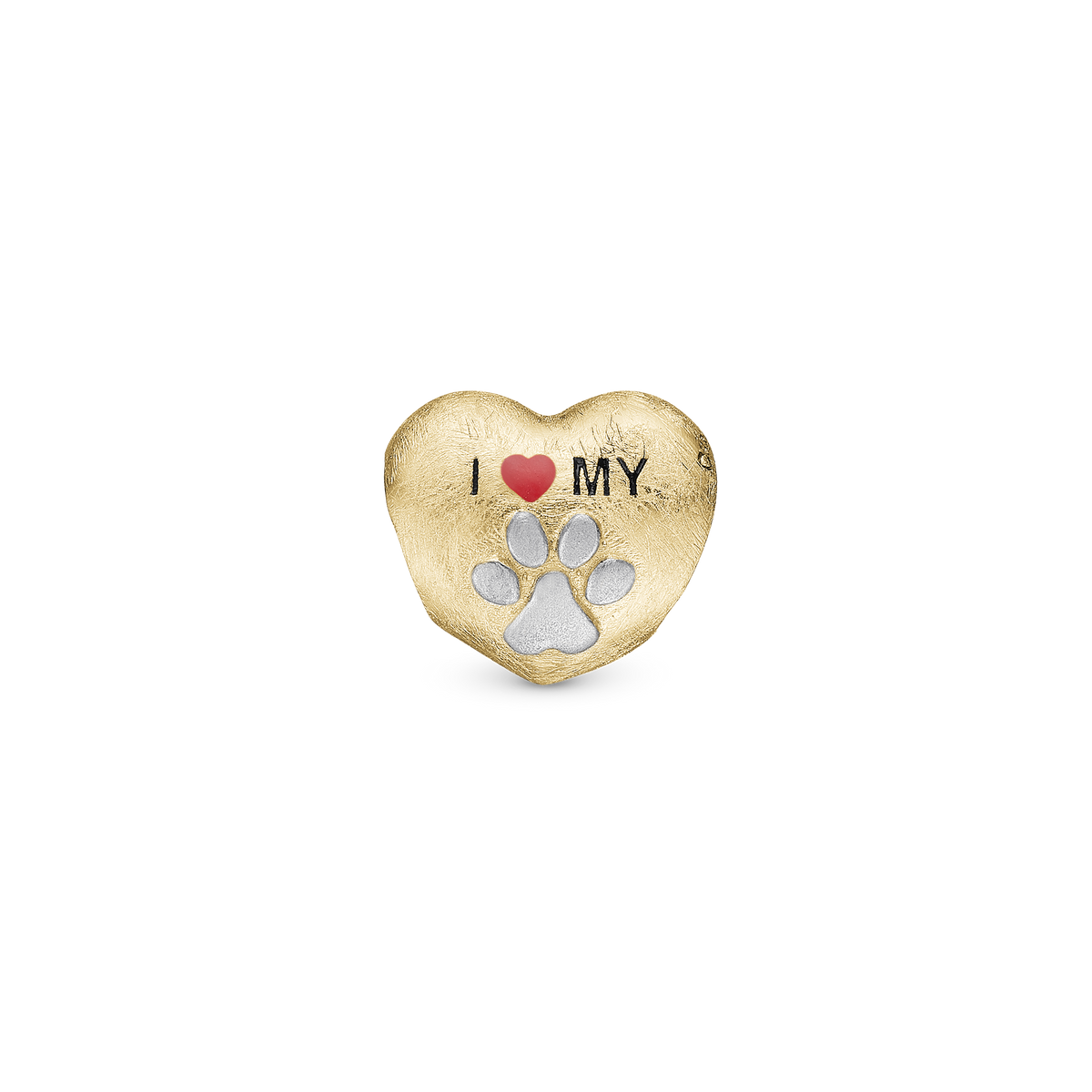 Christina " Love My Pet" charm i forgyldt sølv – model 630-G241