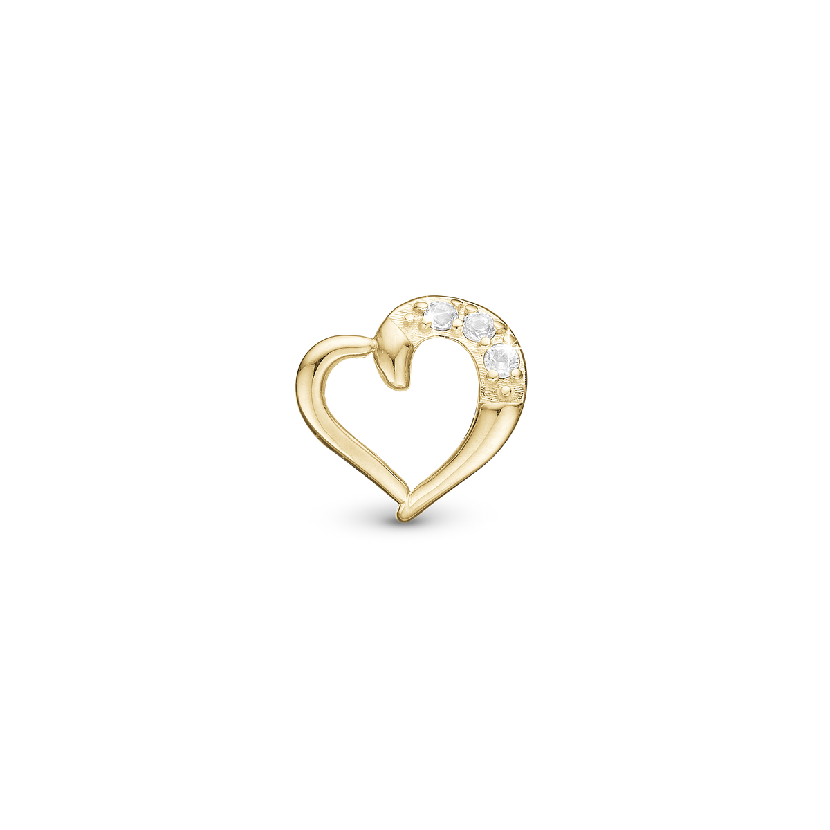 Christina Love Story charm i forgyldt sølv – model 630-G245