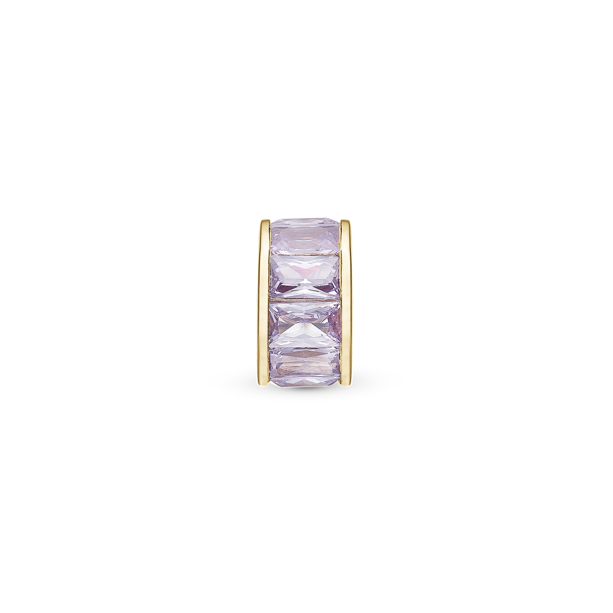 Christina "Lavender Baguette" charm i forgyldt sølv – model 630-G247LAVENDER