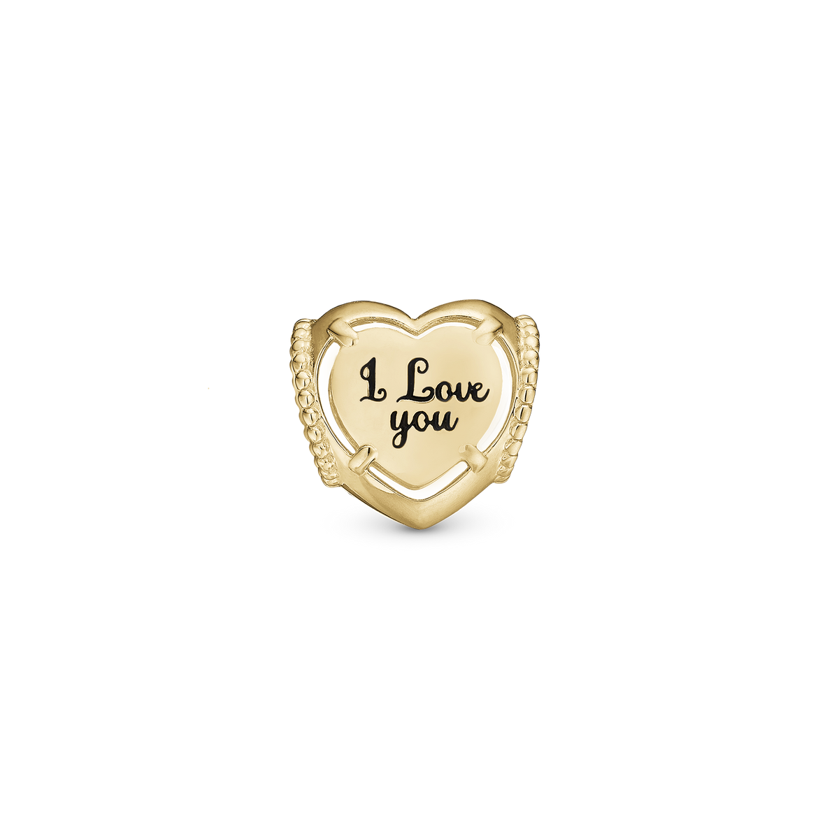 Christina "DAD love You" charm i forgyldt sølv – model 630-G254DAD – billede 2