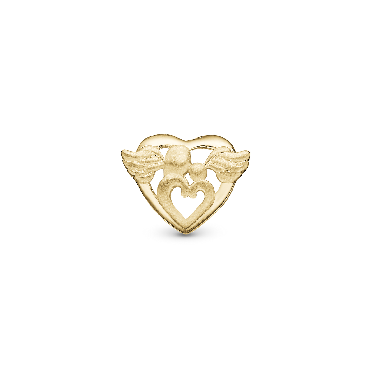 Christina Guardian Angel charm i forgyldt sølv – model 630-G255
