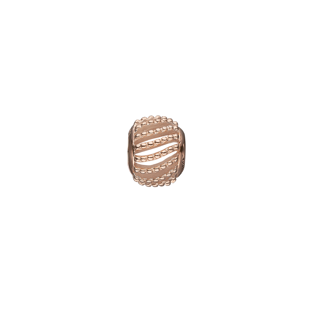 Køb Christina Jewelry & Watches - Charm,  Dotted Line, rosa forgyldt sølv - Modelnr.: 630-R130 hos Guldsmed Smeds