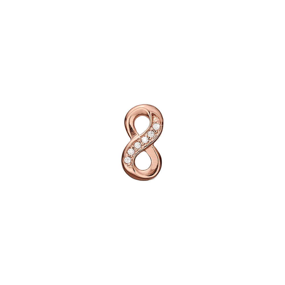 Køb Christina Jewelry & Watches - Eternity double charm, rose goldpl silve - Model: 630-R164 hos Guldsmed Smeds