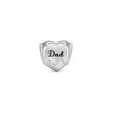 Christina Jewelry - Charm, sølv til læderarmbånd 6 mm "DAD I love You" - Model: 630-S254Dad