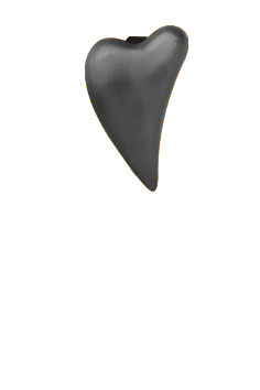 Køb Christina jewelry & watches - Brushed Heart, black ox - Modelnr.: 650-B01 hos Guldsmed Smeds