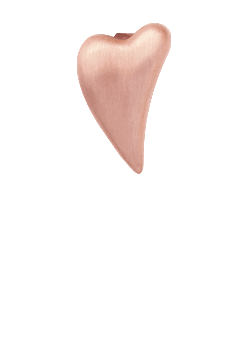 Køb Christina Collect Charm - Brushed Heart, rose gold plated - Modelnr: 650-R01 hos Guldsmed Smeds