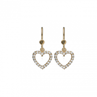 Køb Christina jewelry & watches - Topaz Hearts, gold plated silver - Modelnr.: 670-G09 hos Guldsmed Smeds