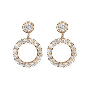Køb Christina Jewelry & Watches - Ørehænger,  Flying Topaz Circle, forgyldt sølv - Modelnr.: 670-G15 hos Guldsmed Smeds