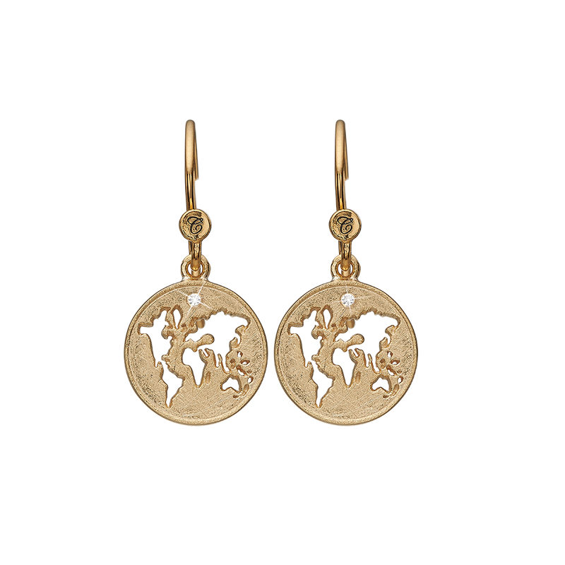 Køb Christina Jewelry & Watches - The World, ear rings, goldpl silver - Model: 670-G22 hos Guldsmed Smeds