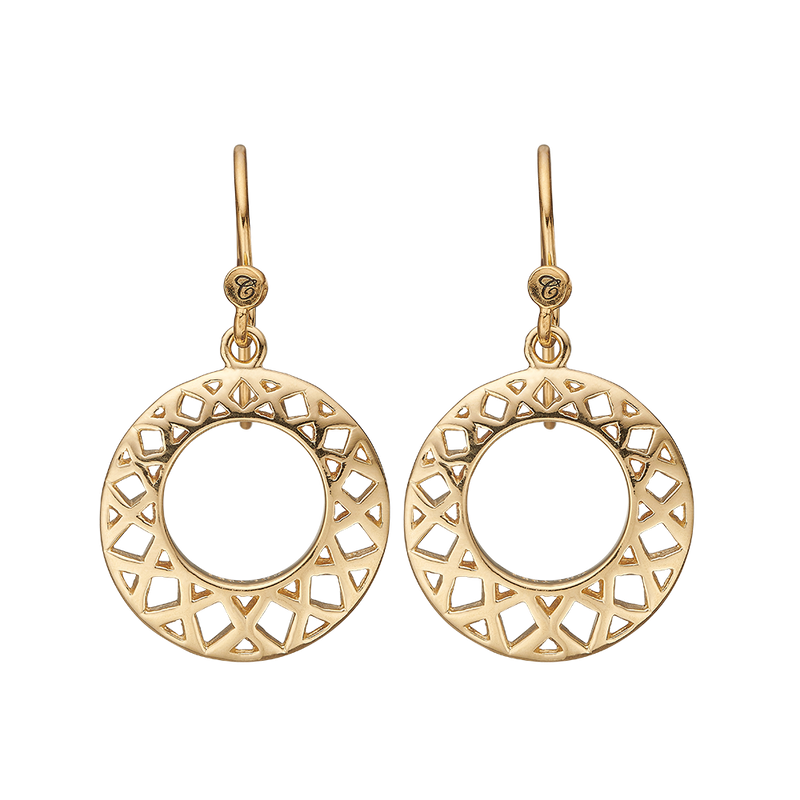Køb Christina Jewelry & Watches - Circles of Happiness, ear rings goldpl s - Model: 670-G24 hos Guldsmed Smeds