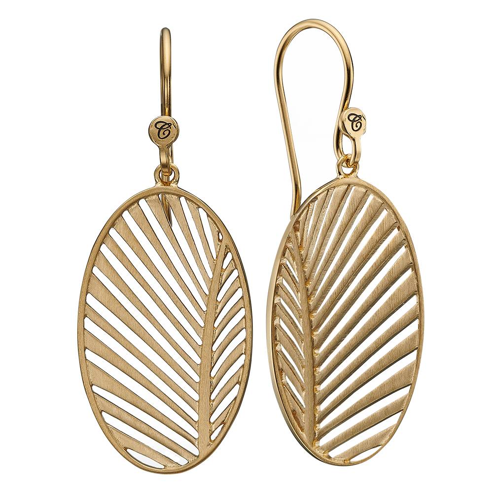 Køb Christina jewelry & watches - My Special Palm, ørering, forgyldt sølv - Modelnr: 670-G34 hos Guldsmed Smeds