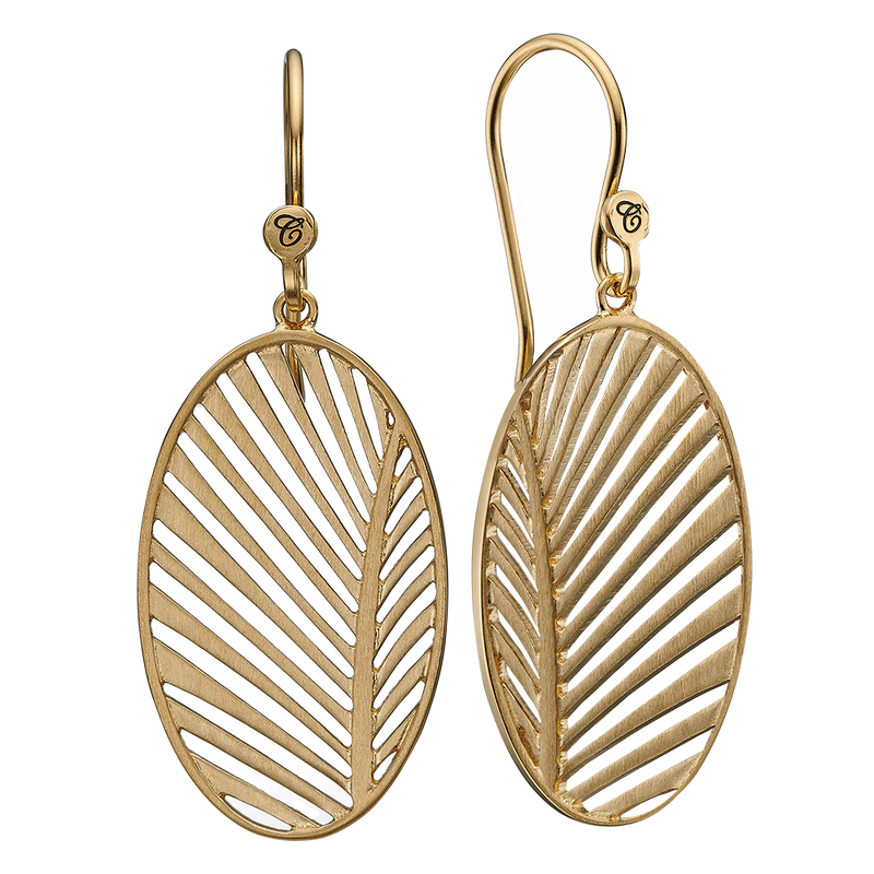 Køb Christina jewelry & watches - My Special Palm, ørering, forgyldt sølv - Modelnr: 670-G34 hos Guldsmed Smeds