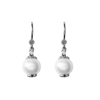 Køb Christina Hangers - Hanging Pearls, ørering, sølv - Modelnr: 670-S07 hos Guldsmed Smeds