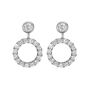 Køb Christina Jewelry & Watches - Ørehænger,  Flying Topaz Circle, sølv - Modelnr.: 670-S15 hos Guldsmed Smeds