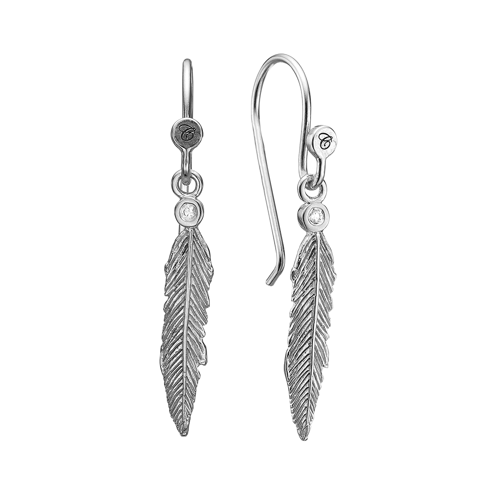 Køb Christina jewelry & watches - Feather Symphony, ørering, sølv - Modelnr: 670-S36 hos Guldsmed Smeds